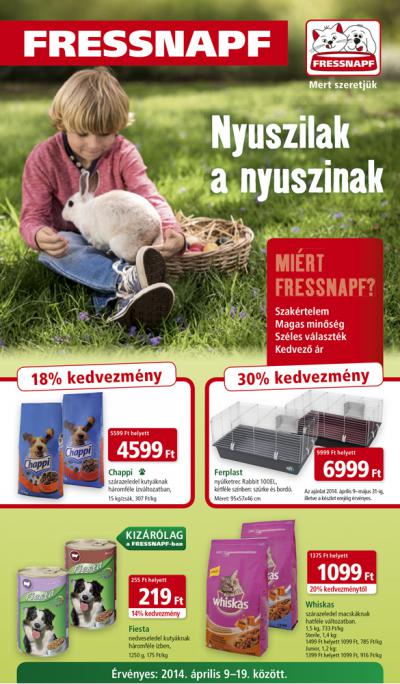 FRESSNAPF Akciós újság 2014. április